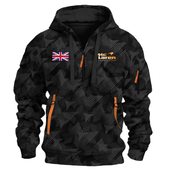 Lando Norris McLaren F1 Limited Edition Hoodie Half Zipper BLNR13725A2HDF - Image 2