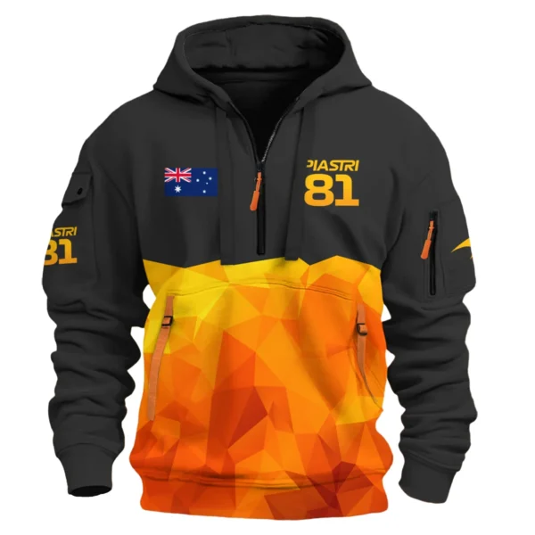 Oscar Piastri McLaren F1 Limited Edition Hoodie Half Zipper BLOP13725A1HDF - Image 2