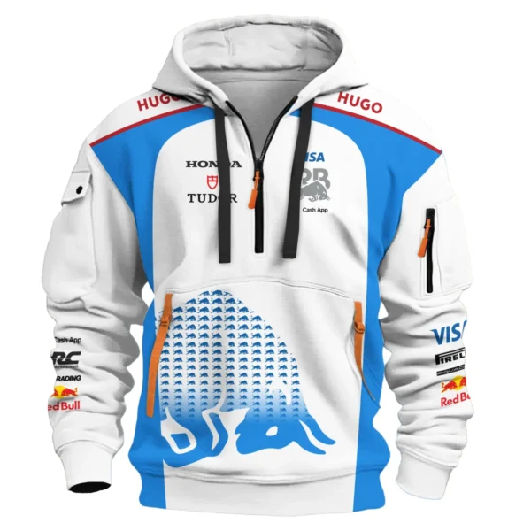 2025 Racing Bulls F1 Team Suit Hoodie Half Zipper BLVA110725A01RCBHDF - Image 2