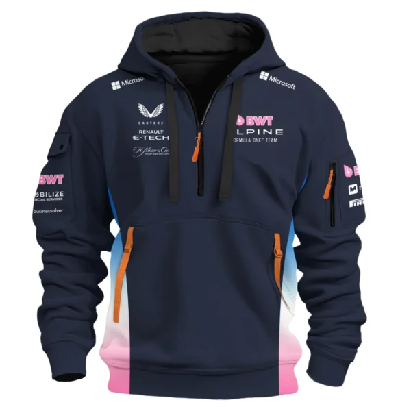 2025 Alpine F1 Team Suit Hoodie Half Zipper BLVA150725A01ALPHDF - Image 2