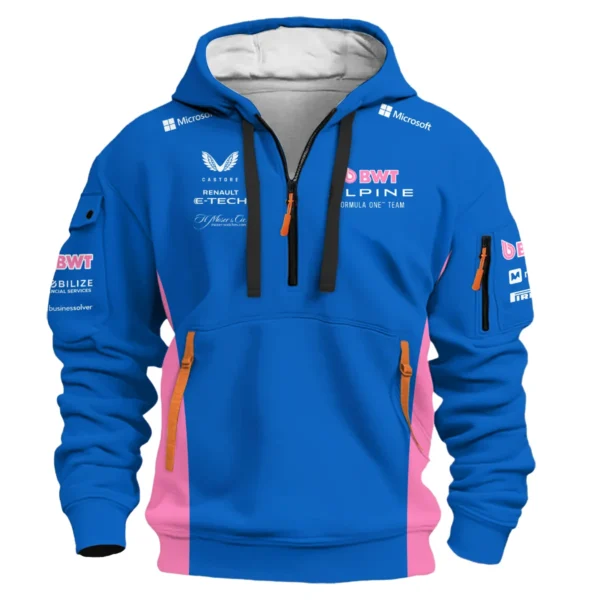 2025 Alpine F1 Race Suit Hoodie Half Zipper BLVA150725A03ALPHDF - Image 2