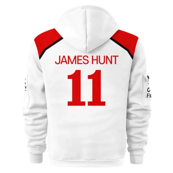 2025 James Hunt McLaren F1 Hoodie Half Zipper For Fans BL2725A1HDF - Image 3