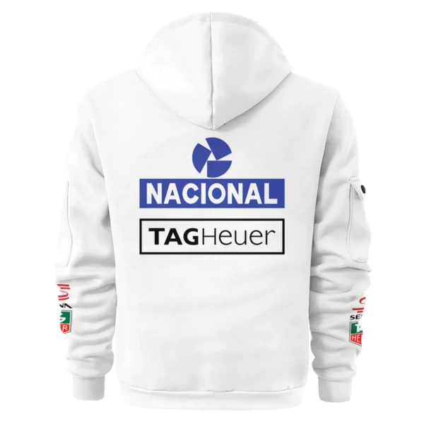 1985 Ayrton Senna John Player Special Lotus F1 Racing Team Hoodie Half Zipper BL3725A3HDF - Image 3