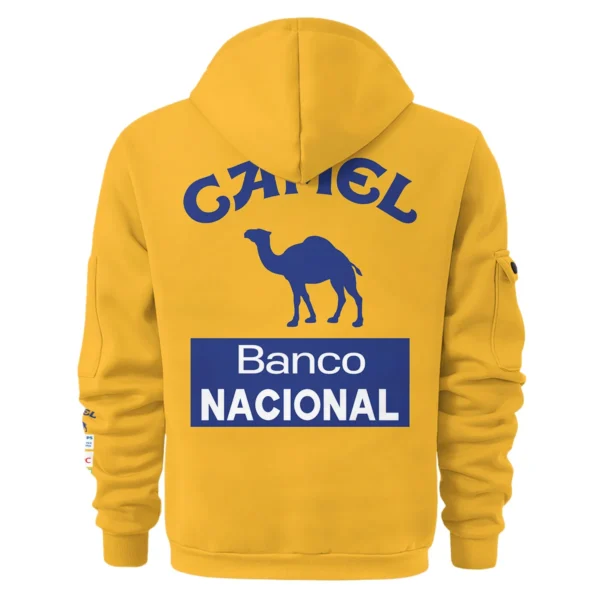 1987 Ayrton Senna Camel Honda Formula 1 Racing Team Hoodie Half Zipper BL3725A5HDF - Image 3