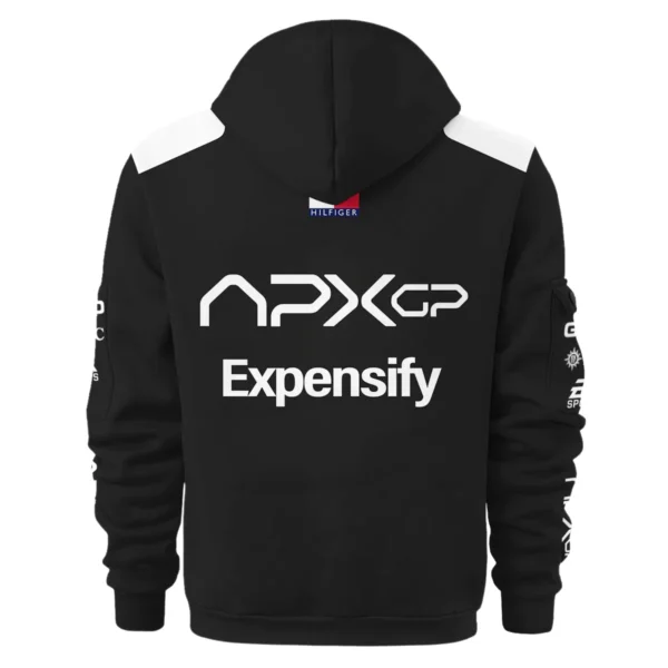 2025 F1 The Movie Black Version For Racing Fan Exclusive Hoodie Half Zipper BLF116625A2HDF - Image 3