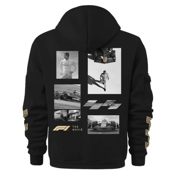 F1 The Movie Photo Collage Exclusive Hoodie Half Zipper BLF116625A6HDF - Image 3