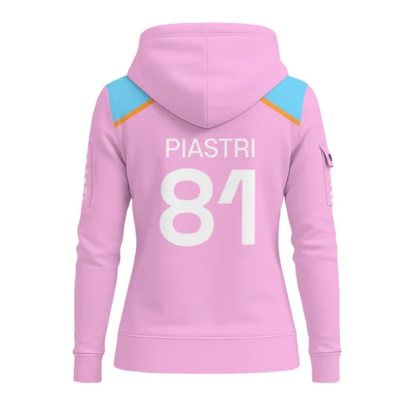 Oscar Piastri McLaren F1 Exclusive Unisex Hoodie Half Zipper BLF120625A1HDF - Image 3