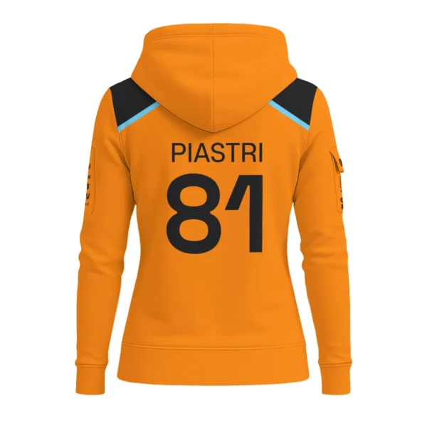 Oscar Piastri McLaren F1 Exclusive Unisex Hoodie Half Zipper BLF120625A3HDF - Image 3