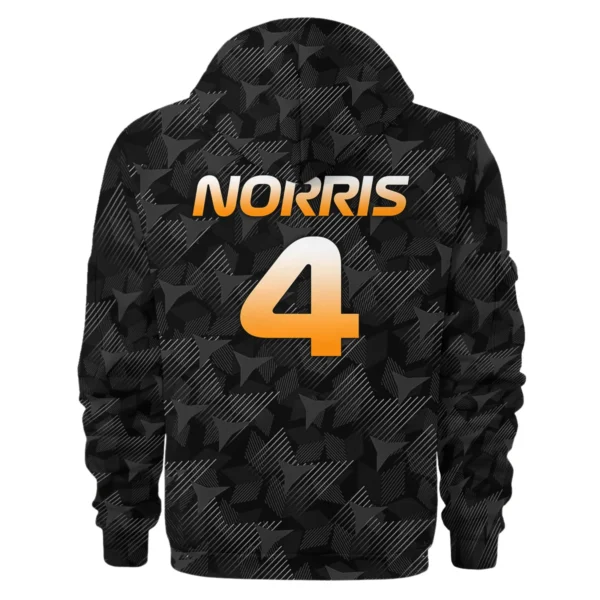 Lando Norris McLaren F1 Limited Edition Hoodie Half Zipper BLNR13725A2HDF - Image 3