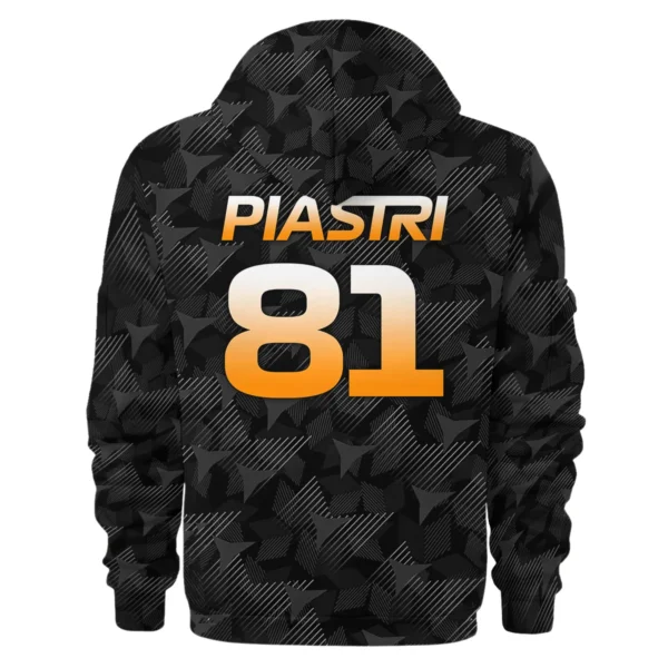 Oscar Piastri McLaren F1 Limited Edition Hoodie Half Zipper BLOP13725A2HDF - Image 3
