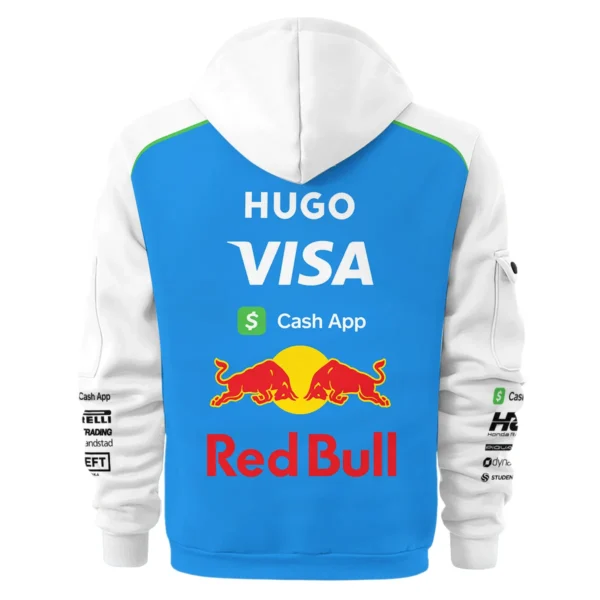 2025 Racing Bulls F1 Race Suit Hoodie Half Zipper BLVA110725A04RCBHDF - Image 3