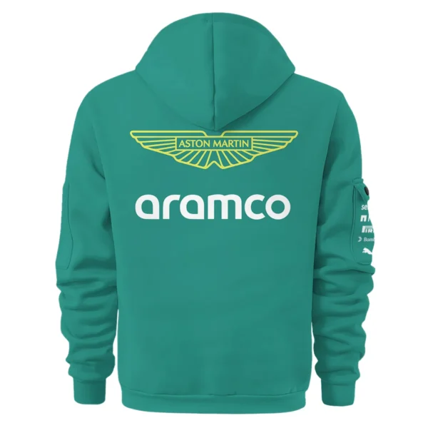 2025 Aston Martin F1 Team Suit Hoodie Half Zipper BLVA120725A01AMHDF - Image 3