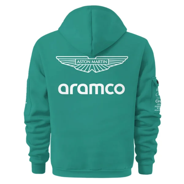2025 Aston Martin F1 Race Suit Hoodie Half Zipper BLVA120725A04AMHDF - Image 3