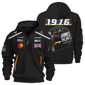 2025 James Hunt McLaren F1 Hoodie Half Zipper For Fans BL2725A3HDF