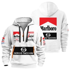 1984 Ayrton Senna Sergio Tacchini Toleman F1 Promotional Team Hoodie Half Zipper BL3725A7HDF