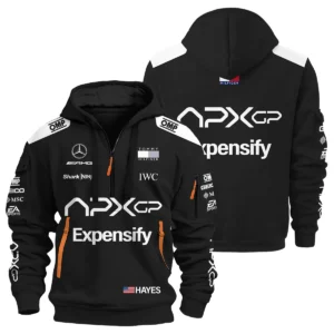 2025 F1 The Movie Black Version For Racing Fan Exclusive Hoodie Half Zipper BLF116625A2HDF