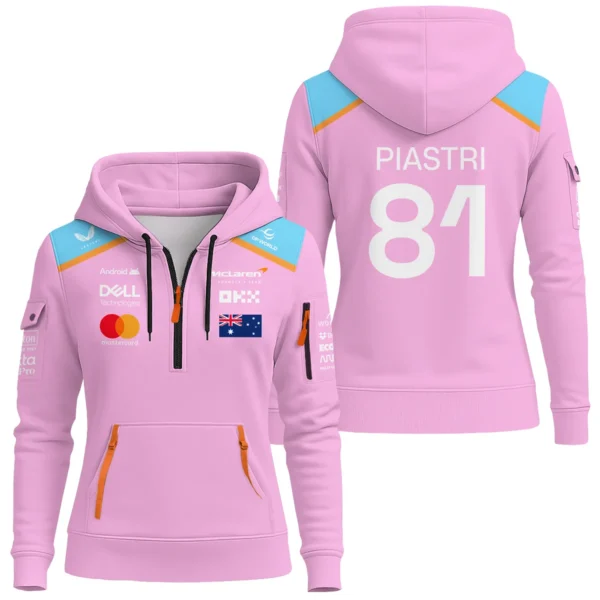 Oscar Piastri McLaren F1 Exclusive Unisex Hoodie Half Zipper BLF120625A1HDF