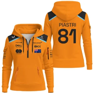 Oscar Piastri McLaren F1 Exclusive Unisex Hoodie Half Zipper BLF120625A3HDF