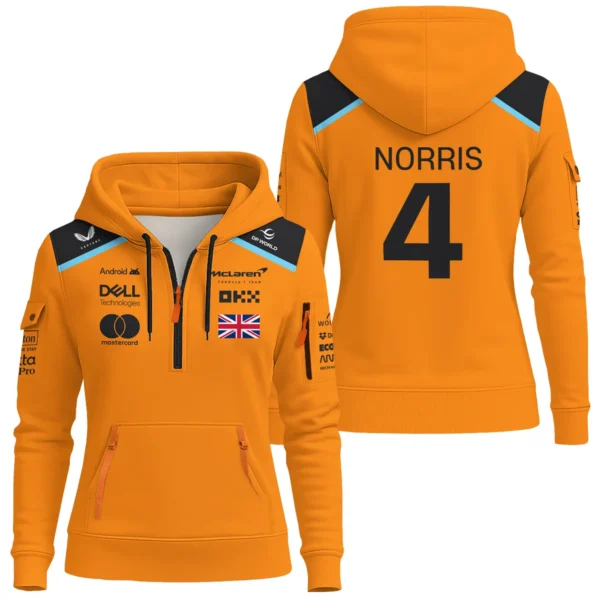 Lando Norris McLaren F1 Exclusive Unisex Hoodie Half Zipper BLF120625A4HDF