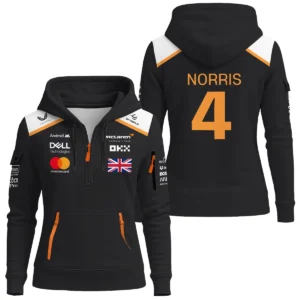 Lando Norris McLaren F1 Exclusive Unisex Hoodie Half Zipper BLF120625A8HDF