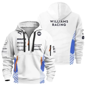 2025 Williams F1 Team Suit Hoodie Half Zipper BLVA080725A02WILHDF