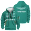 2025 Aston Martin F1 Race Suit Hoodie Half Zipper BLVA120725A04AMHDF
