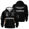 2025 Aston Martin F1 Team Suit Hoodie Half Zipper BLVA120725A05AMHDF