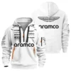 2025 Aston Martin F1 Team Suit Hoodie Half Zipper BLVA120725A06AMHDF
