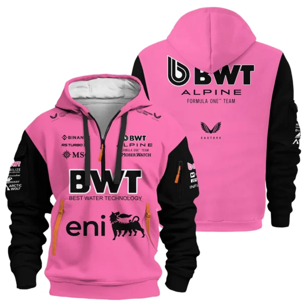 2025 Alpine F1 Team Suit Hoodie Half Zipper BLVA150725A04ALPHDF