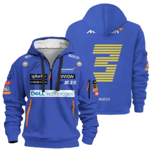 2021 Daniel Ricciardo McLaren F1 Team Race Suit Hoodie Half Zipper BLVA180725A03HDF