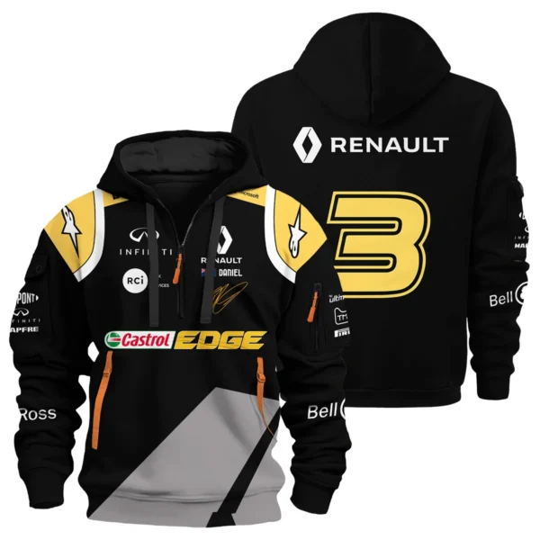 2020 Daniel Ricciardo Renault Alpinestars Race Suit Hoodie Half Zipper BLVA180725A04HDF