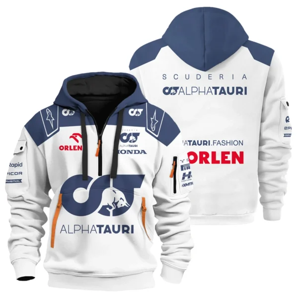 2023 Daniel Ricciardo Scuderia AlphaTauri Race Suit Hoodie Half Zipper BLVA180725A05HDF