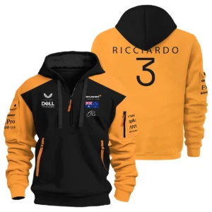 2022 Daniel Ricciardo McLaren F1 Team Suit Hoodie Half Zipper BLVA180725A07HDF