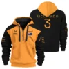 2022 Daniel Ricciardo McLaren F1 Team Suit Hoodie Half Zipper BLVA180725A08HDF