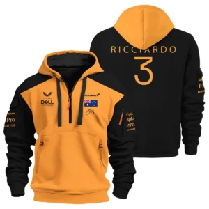 2022 Daniel Ricciardo McLaren F1 Team Suit Hoodie Half Zipper BLVA180725A08HDF