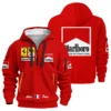 1990 Alain Prost Racing Costume Ferrari F1 Team Hoodie Half Zipper BLVAAP070725A02HDF