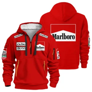 1985 Alain Prost Racing Suit McLaren F1 Team Hoodie Half Zipper BLVAAP070725A04HDF