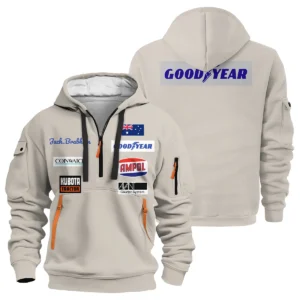 1970 Jack Brabham Race Suit Hoodie Half Zipper BLVAJB070725A01HDF