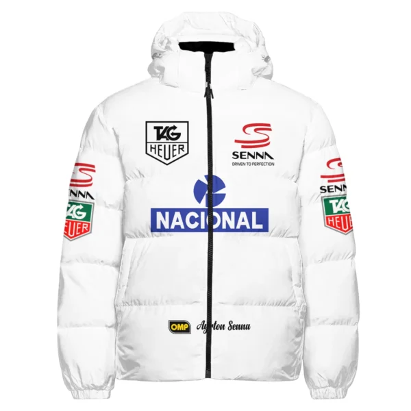1985 Ayrton Senna John Player Special Lotus F1 Racing Team Down & Puffer Jackets BL3725A3HCJ - Image 2