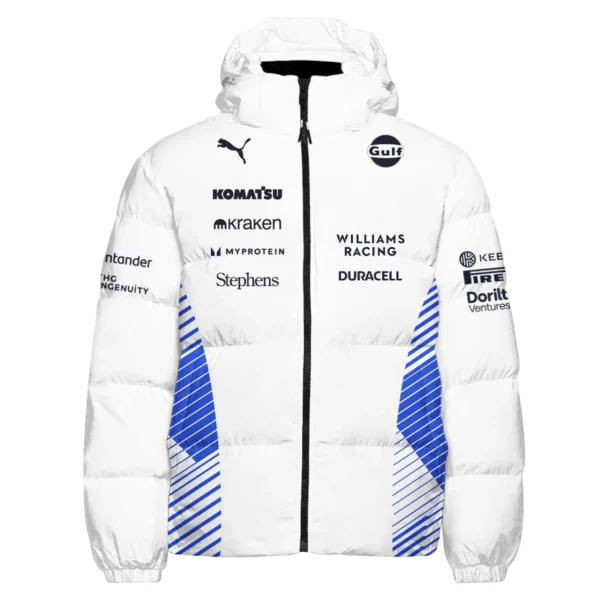 2025 Williams F1 Team Suit Down & Puffer Jackets BLVA080725A02WILHCJ - Image 2