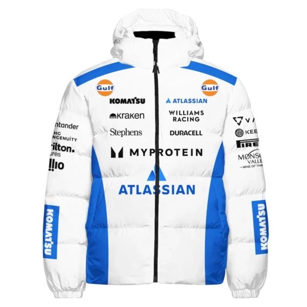 2025 Williams F1 Race Suit Down & Puffer Jackets BLVA100725A03WILHCJ - Image 2