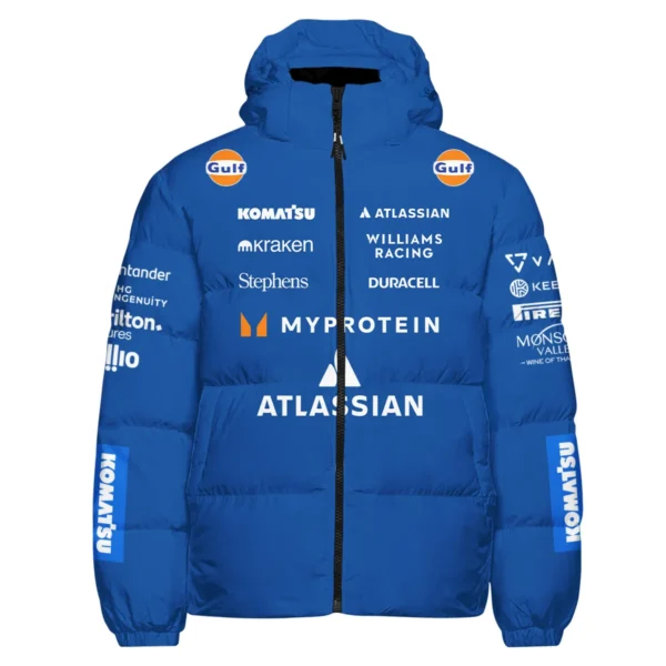 2025 Williams F1 Race Suit Down & Puffer Jackets BLVA100725A04WILHCJ - Image 2