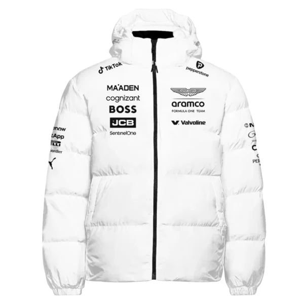 2025 Aston Martin F1 Race Suit Down & Puffer Jackets BLVA120725A03AMHCJ - Image 2