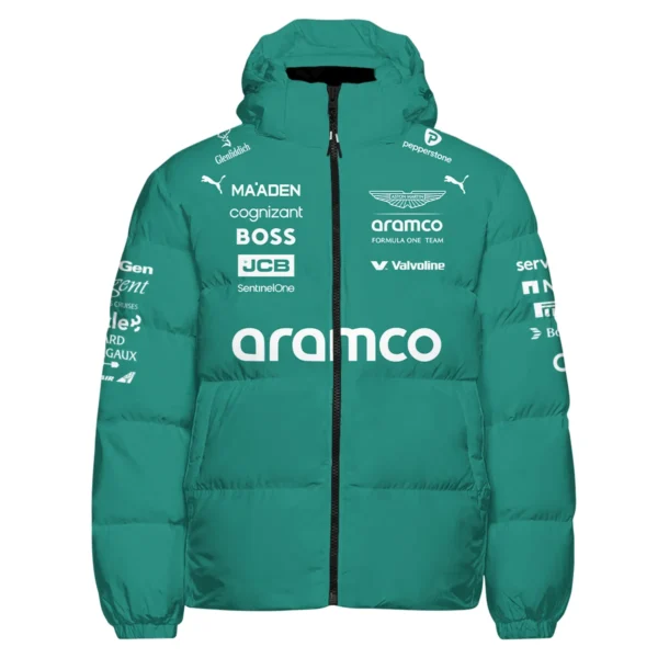 2025 Aston Martin F1 Race Suit Down & Puffer Jackets BLVA120725A04AMHCJ - Image 2