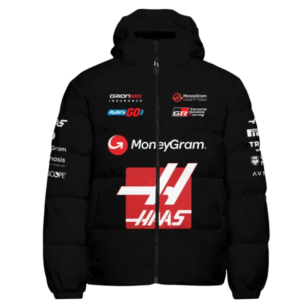 2025 Haas F1 Race Suit Down & Puffer Jackets BLVA150725A03HAASHCJ - Image 2