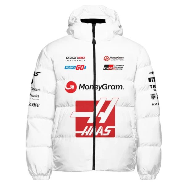 2025 Haas F1 Race Suit Down & Puffer Jackets BLVA150725HAAS04HCJ - Image 2