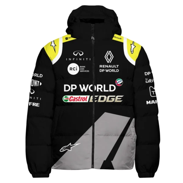 2018 Daniel Ricciardo Renault DP World Race Suit Down & Puffer Jackets BLVA180725A01HCJ - Image 2