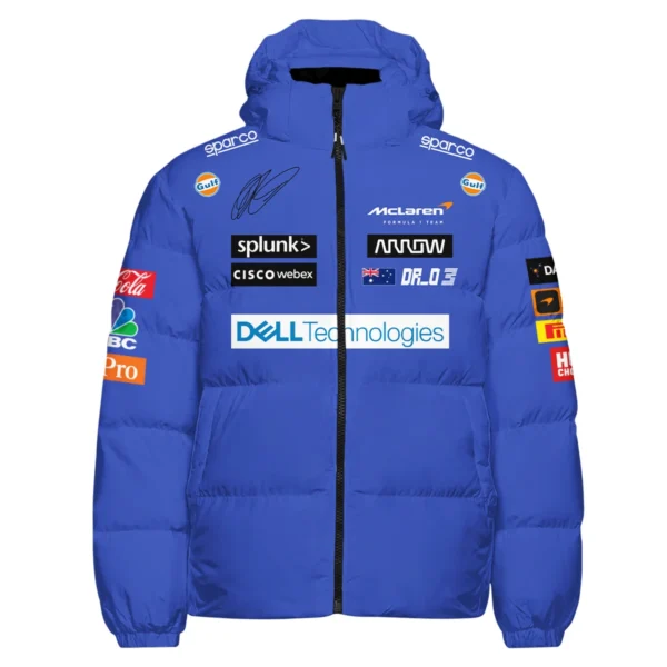 2021 Daniel Ricciardo McLaren F1 Team Race Suit Down & Puffer Jackets BLVA180725A03HCJ - Image 2
