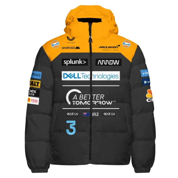2022 Daniel Ricciardo McLaren F1 Team Race Suit Down & Puffer Jackets BLVA180725A06HCJ - Image 2