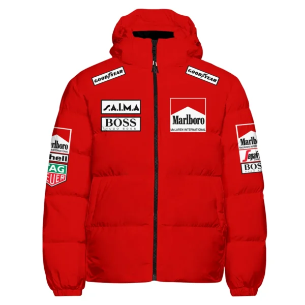 1985 Alain Prost Racing Suit McLaren F1 Team Down & Puffer Jackets BLVAAP070725A04HCJ - Image 2